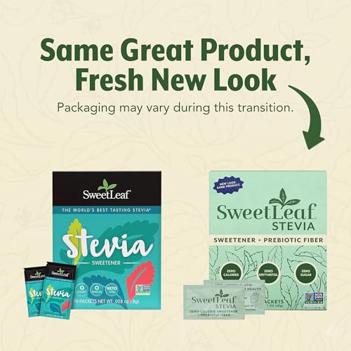 SweetLeaf Sweetener Packets, Case of 6, 35 Count