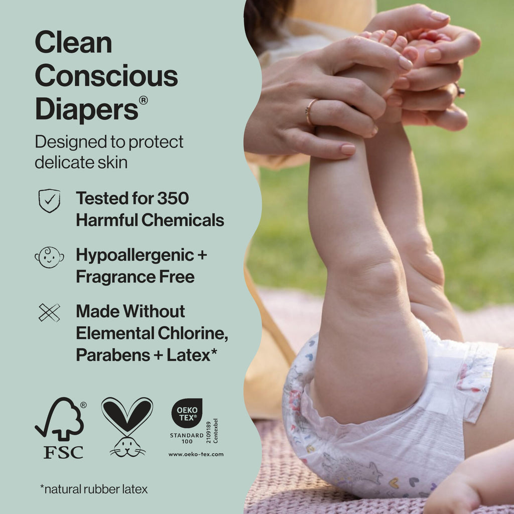 The Honest Company Pattern Play Diapers Size 7, 16 Count