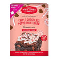 Miss Jones Baking Co. Triple Chocolate Peppermint Bark Brownie Kit, Case of 6, 16 Ounce