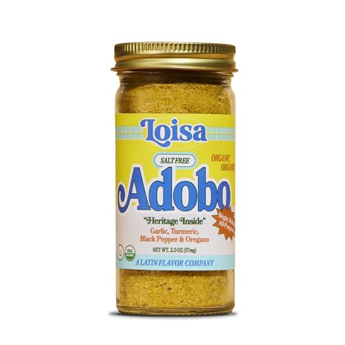 Loisa Organic Salt-Free Adobo Seasoning, Case of 6, 2 Ounce Containers