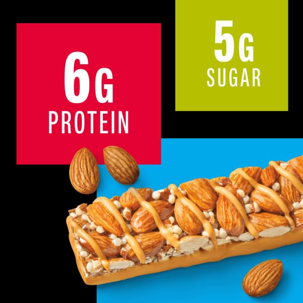 KIND Caramel Almond And Sea Salt Snack Bars, Case of 6, 6 Count 1.4 Ounce Boxes