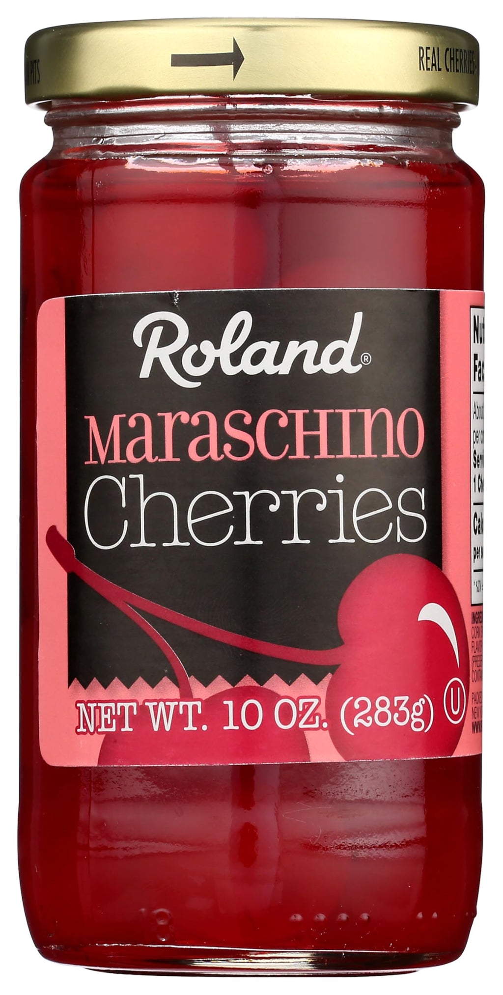 Roland Products Maraschino Cherries, Case of 12, 10 Ounce Jars