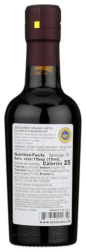 Seggiano Organic Balsamic Vinegar, Case of 6, 8.4 Fluid Ounce Bottles