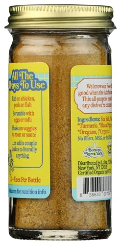 Loisa Organic Adobo Seasoning, Case of 6, 2.9 Ounce Shakers