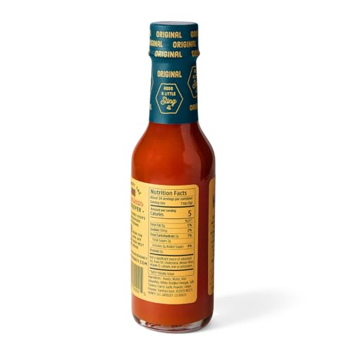 Local Hive Original Honey Hot Sauce, Case of 6, 6 Ounce Bottles