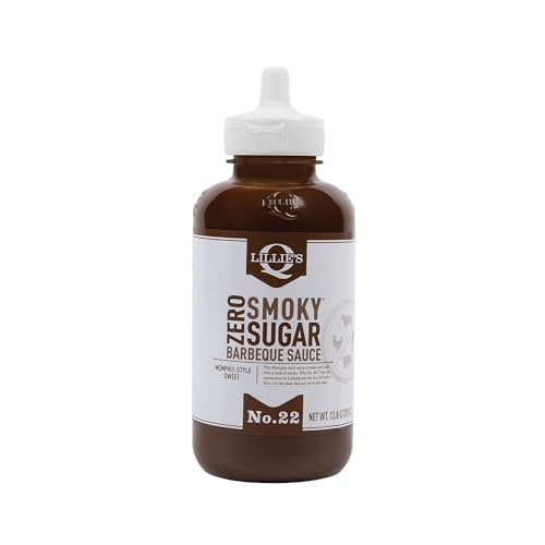 Lillie's Q Zero Sugar Smoky Barbecue Sauce, Case of 6, 13.8 Fluid Ounce