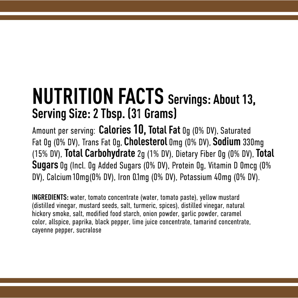 Lillie's Q Zero Sugar Smoky Barbecue Sauce, Case of 6, 13.8 Fluid Ounce