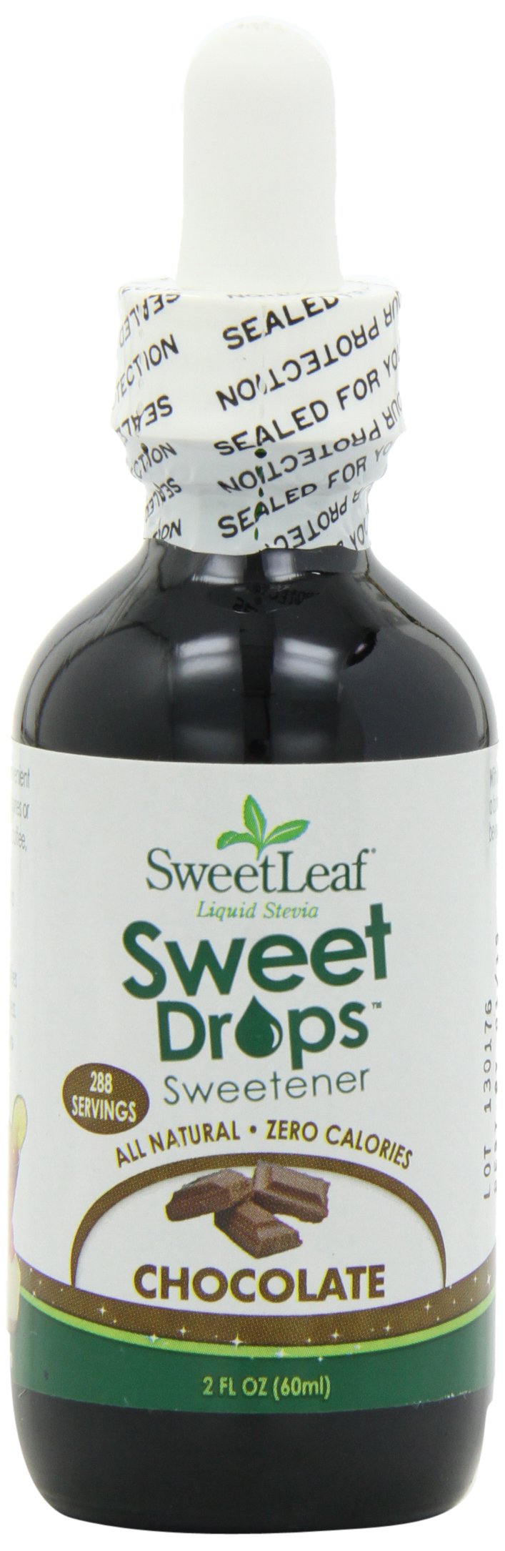 SweetLeaf Sweet Drops Chocolate Liquid Sweetener, Case of 6, 2 Fluid Ounce Bottles