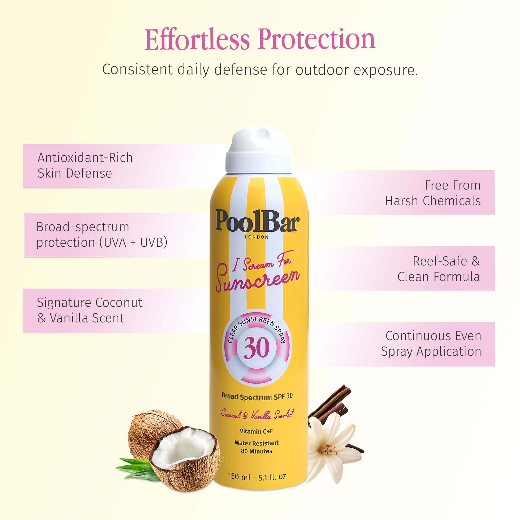 Poolbar SPF 30 Sunscreen Spray, 5.1 oz