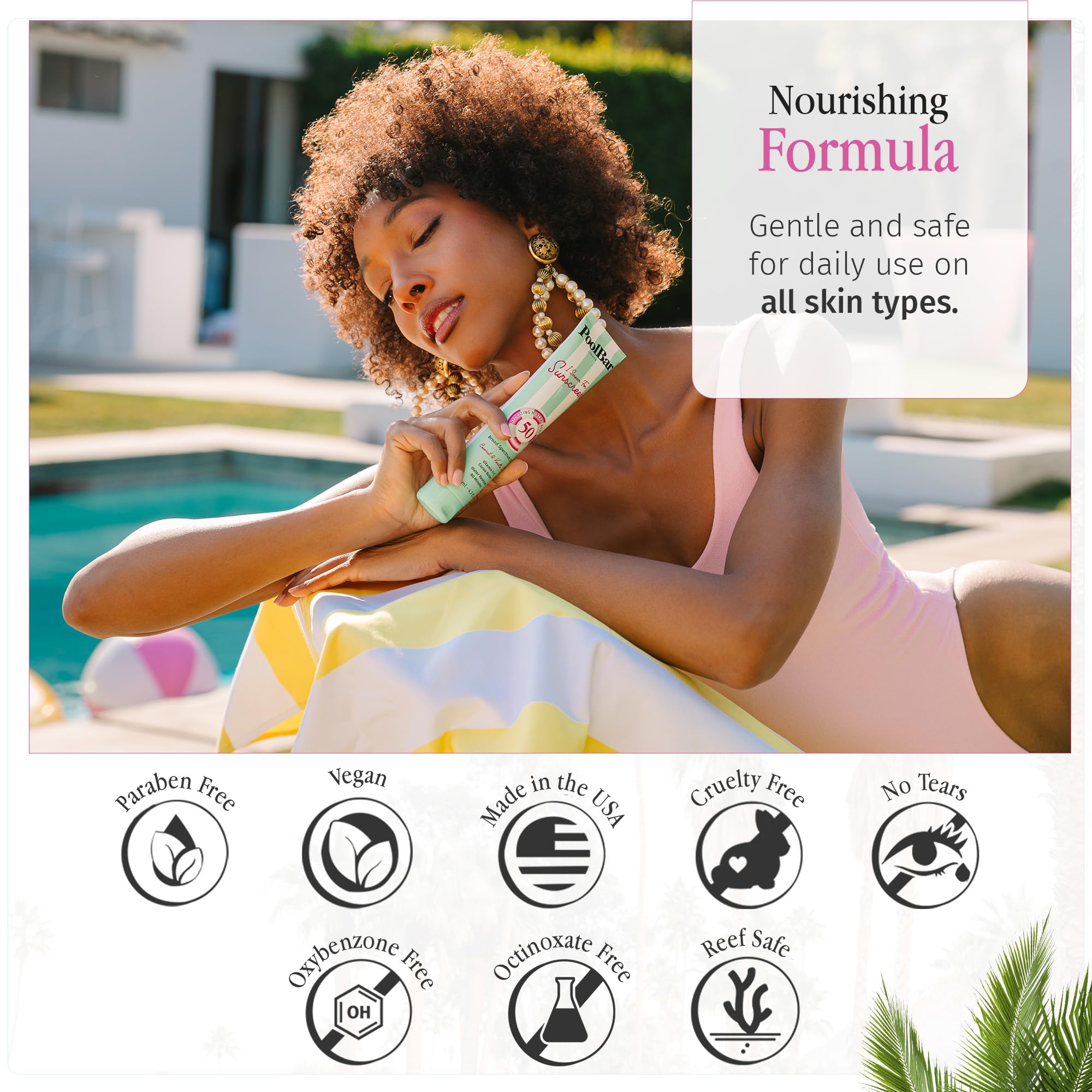 Poolbar SPF 30 Sunscreen Cream, 4.7 Ounces