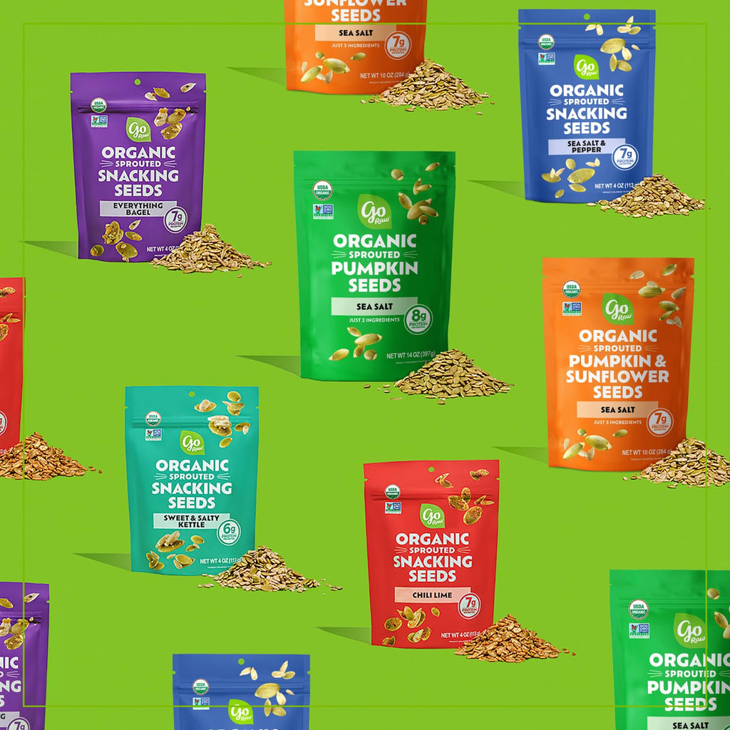 Go Raw Organic Dry Roasted Pumpkin Seeds, Case of 6, 9 Ounce