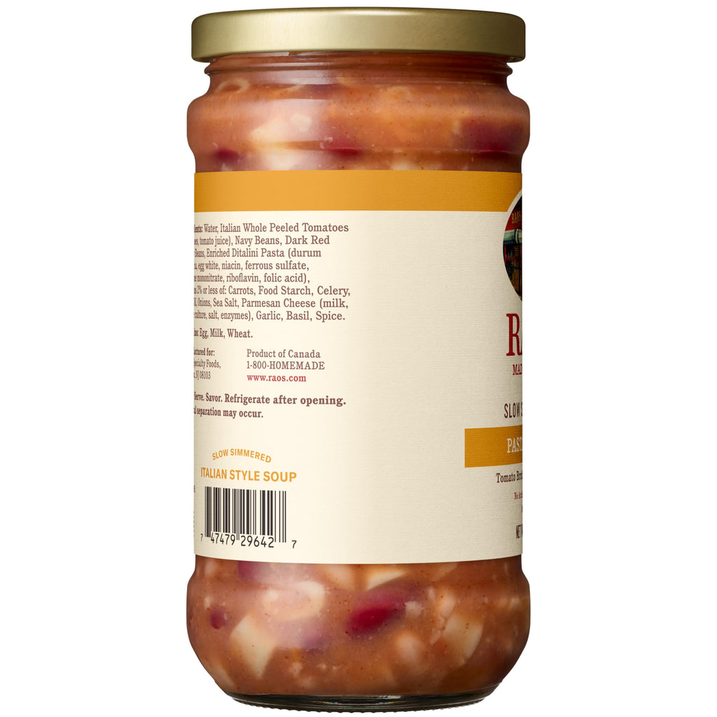 Rao's Pasta and Fagioli Soup, Case of 6, 15.5 Ounce