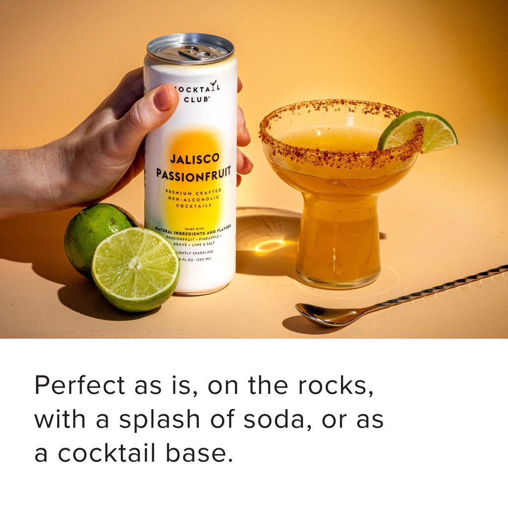Mocktail Club Jalapeno Passion Fruit Non-Alcoholic Cocktail, Case of 6, 4 x 12 Fl Oz