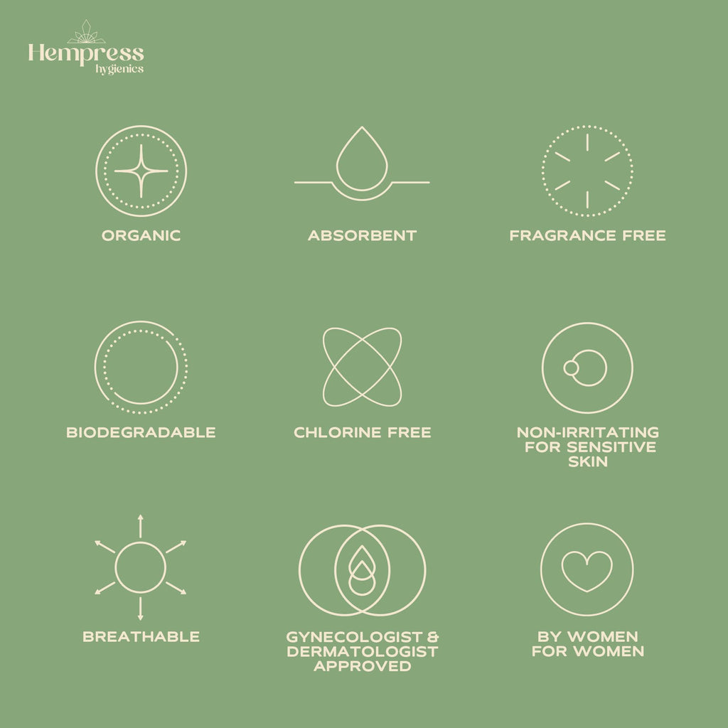 Hempress Hygienics Hemp Rounds, 90 Count