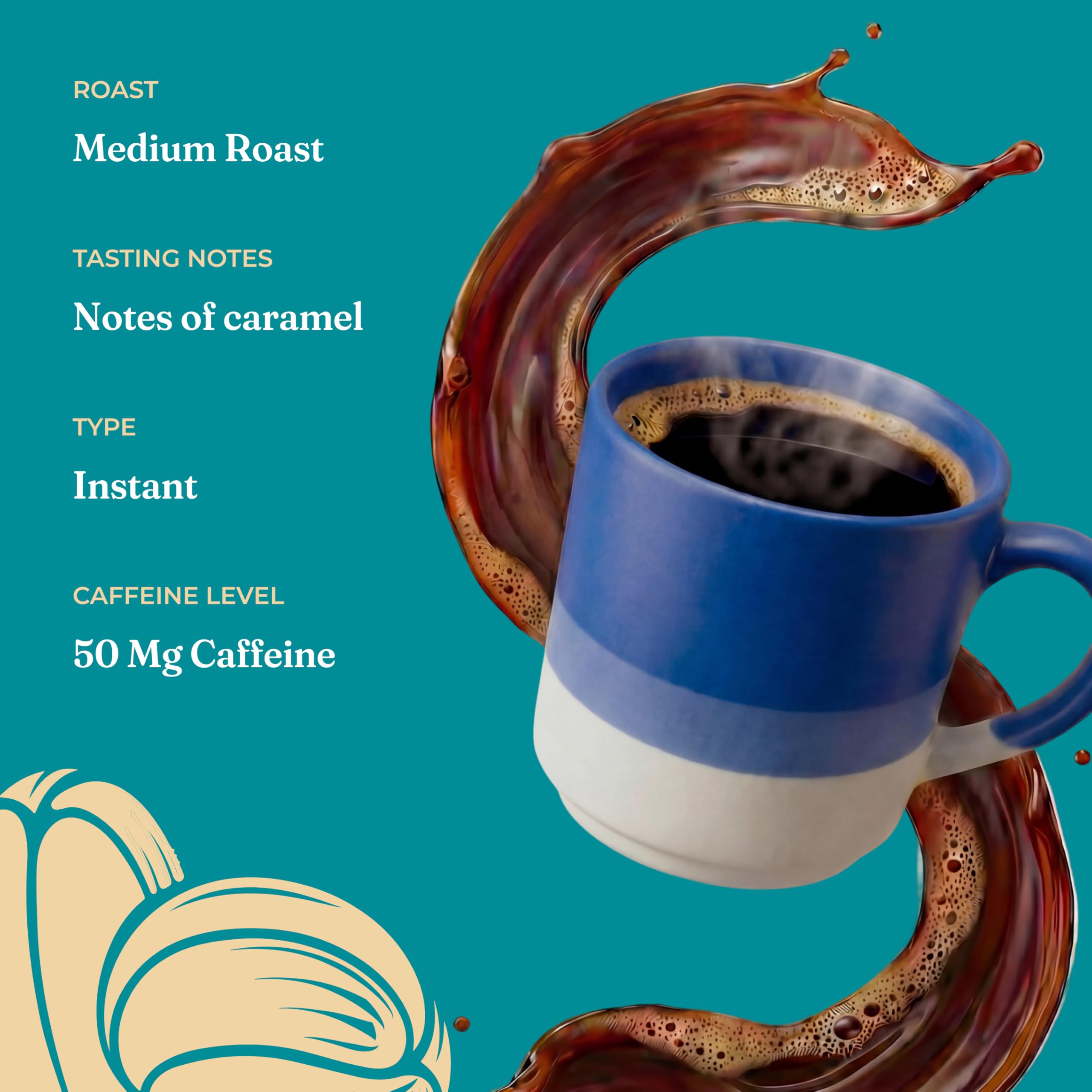 Four Sigmatic Organic Calm Instant Coffee, 10 Count