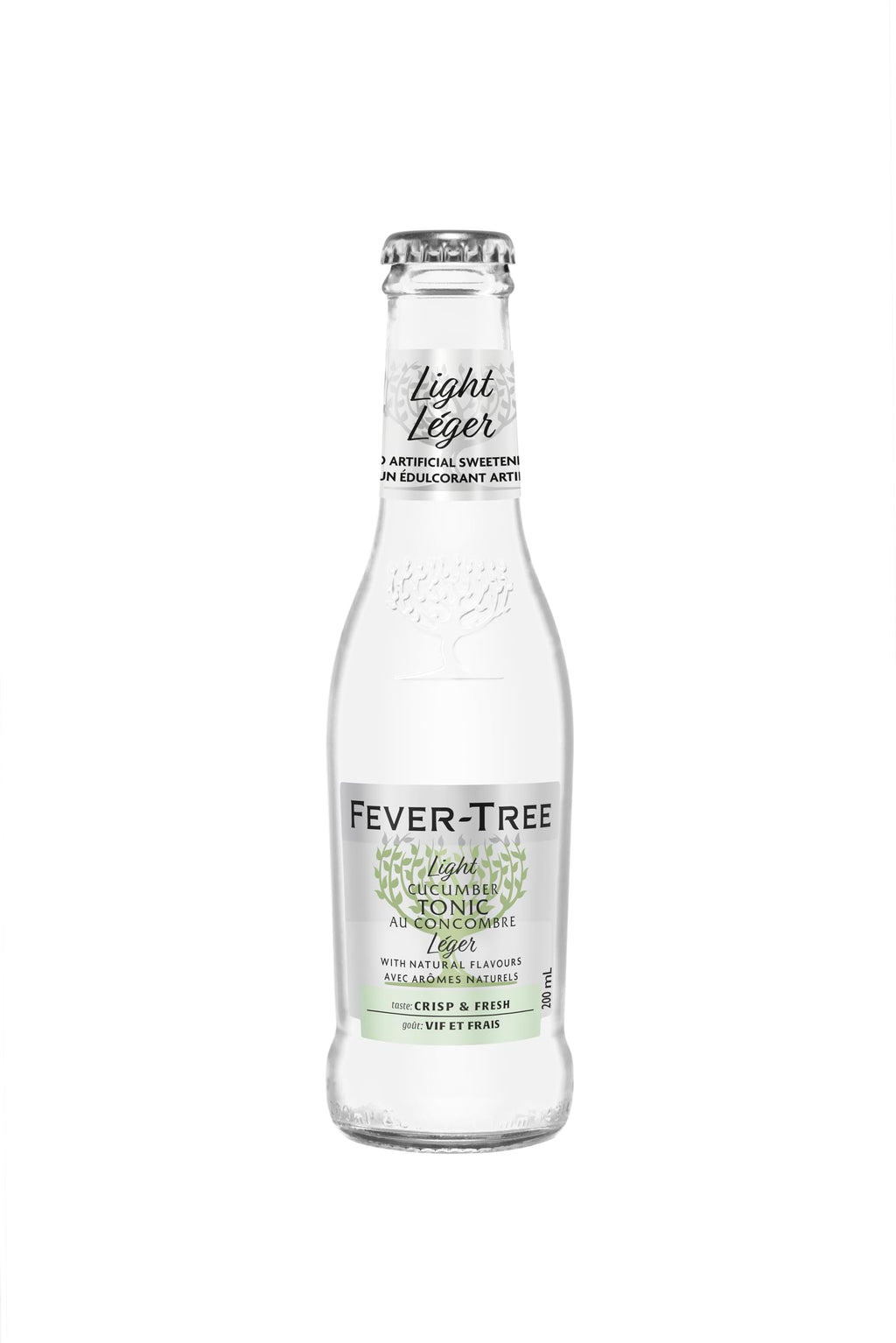 Fever-Tree Refreshingly Light Cucumber Tonic Water, Case of 6 Multipacks, 4 Count, 6.8 Fluid Ounce Bottles