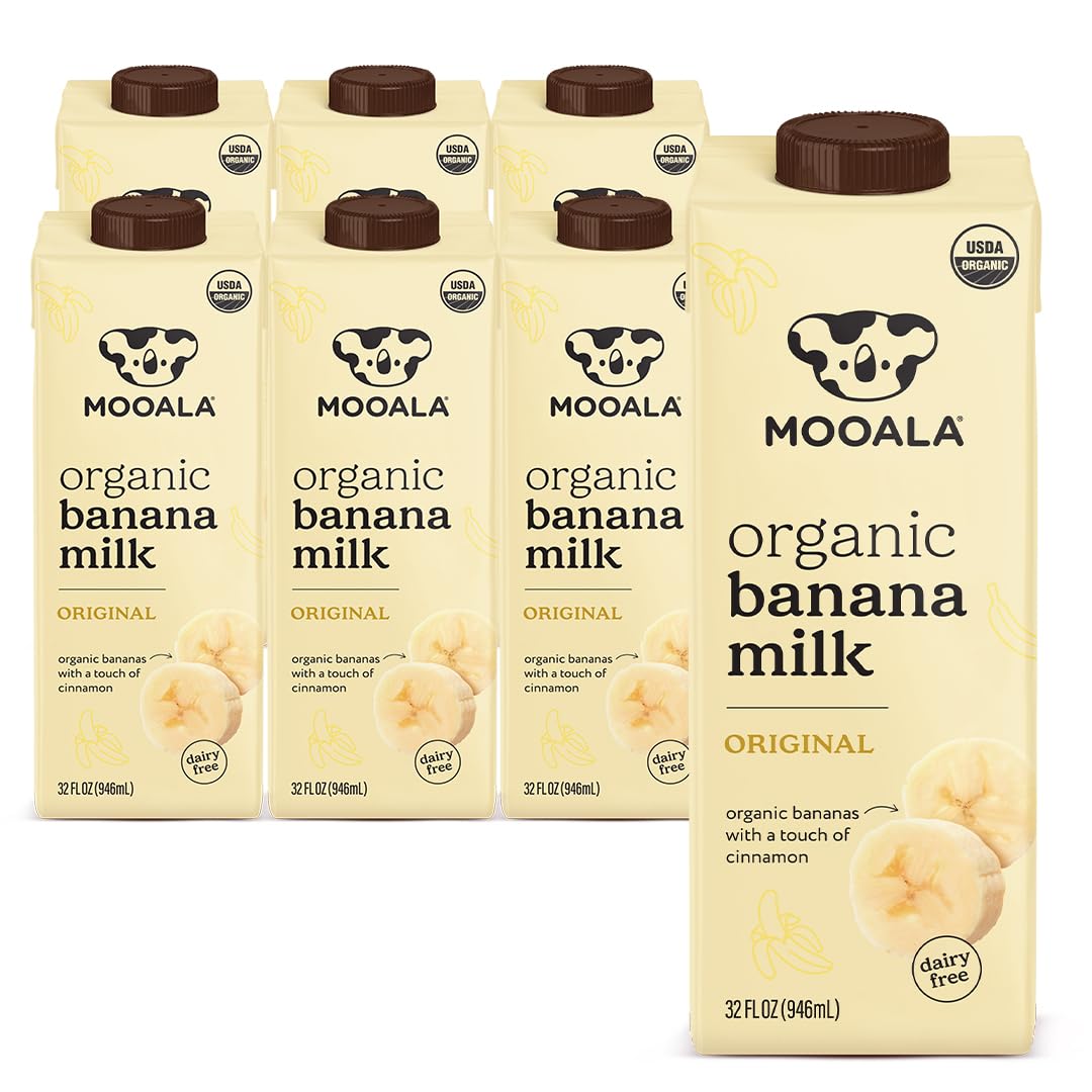 Mooala Organic Original Banana Milk, Case of 6, 32 Fluid Ounce