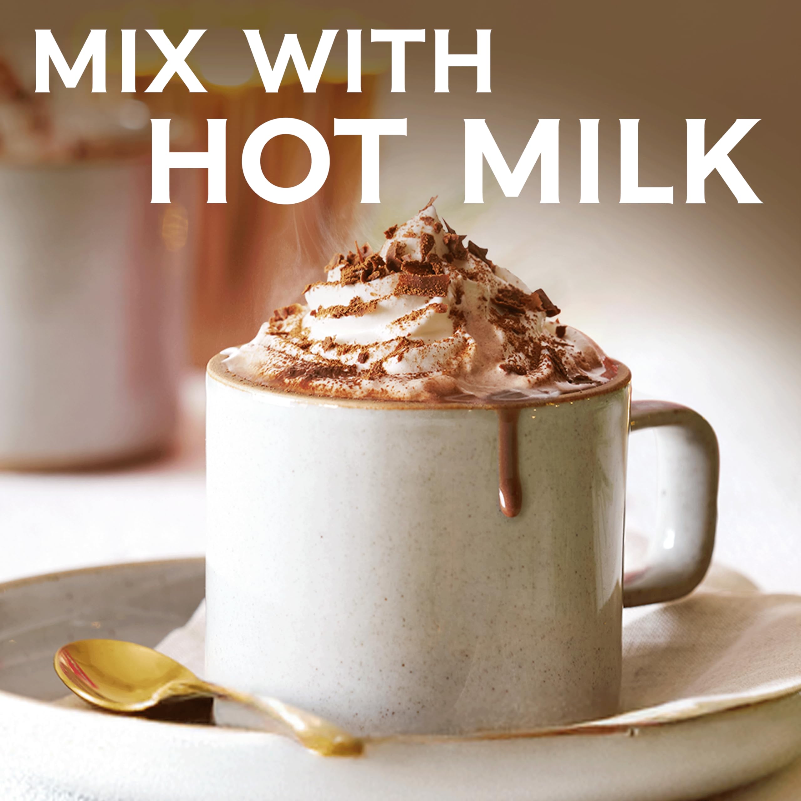 Ghirardelli Double Chocolate Hot Cocoa Mix, Case of 8, 8 Ounce Cartons