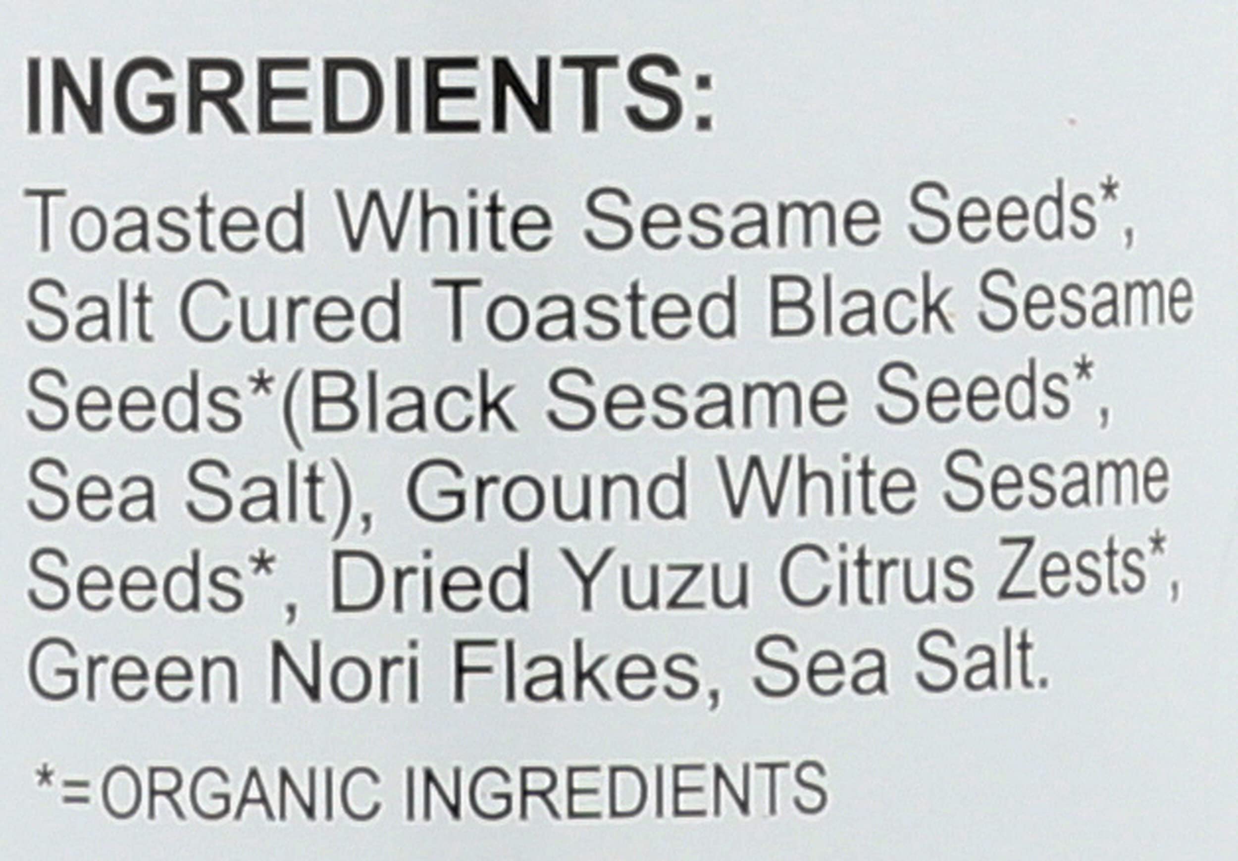 Muso From Japan Organic Yuzu Furikake Sprinkle, Case of 6, 2.2 Ounces Each