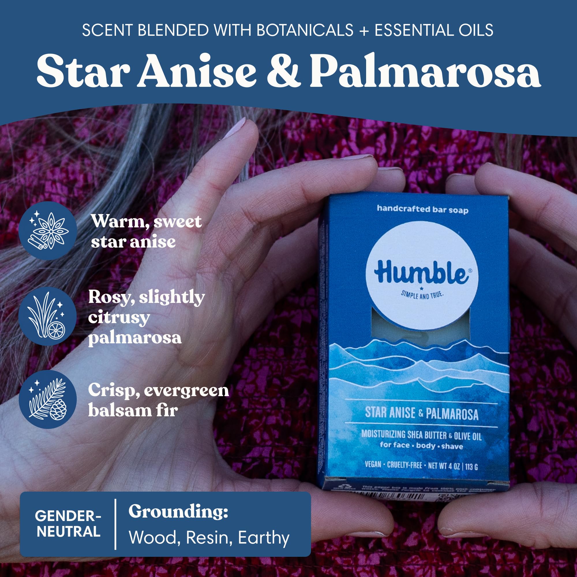 Humble Brands Star Anise Bar Soap, 4 Ounce