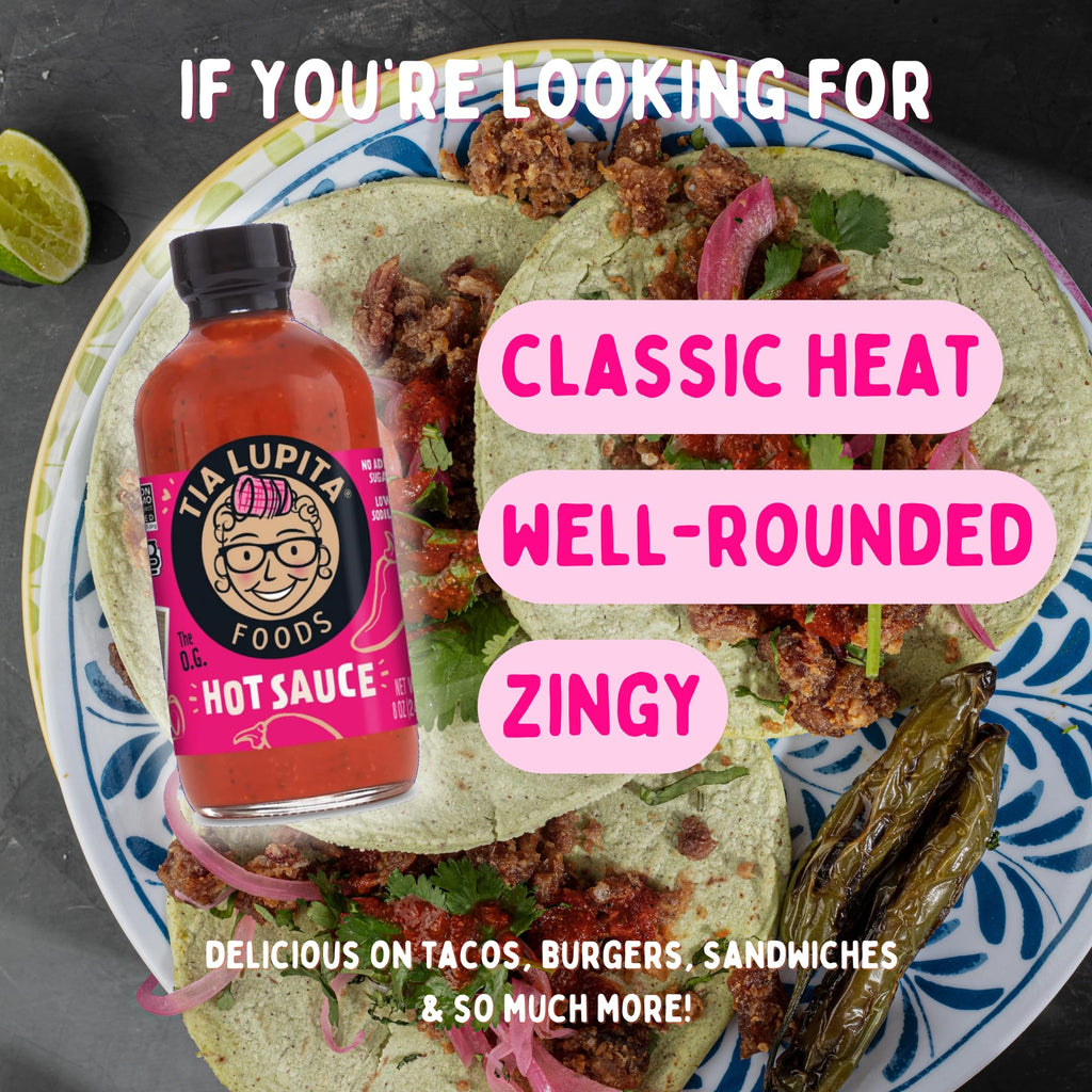 Tia Lupita Hot Sauce, Case of 6, 8 Ounces Each