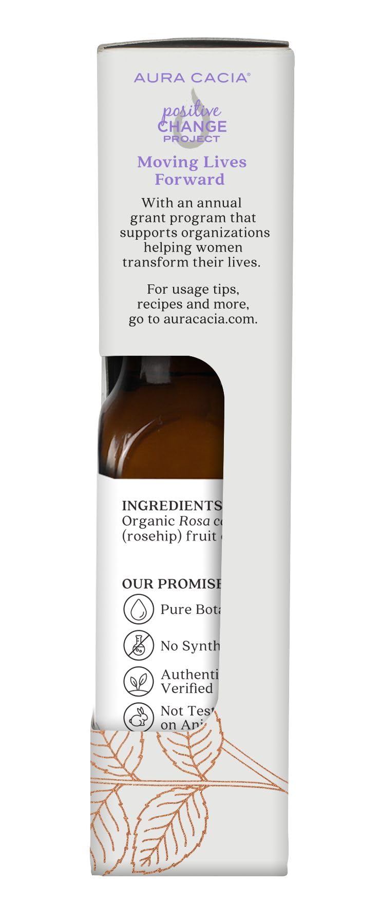 Aura Cacia Organic Rosehip Skin Care Oil, 1 fl oz