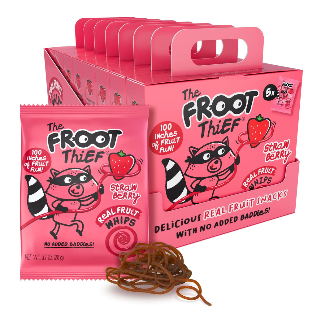 Froot Thief Strawberry Fruit Whip, Case of 8, 5 Count