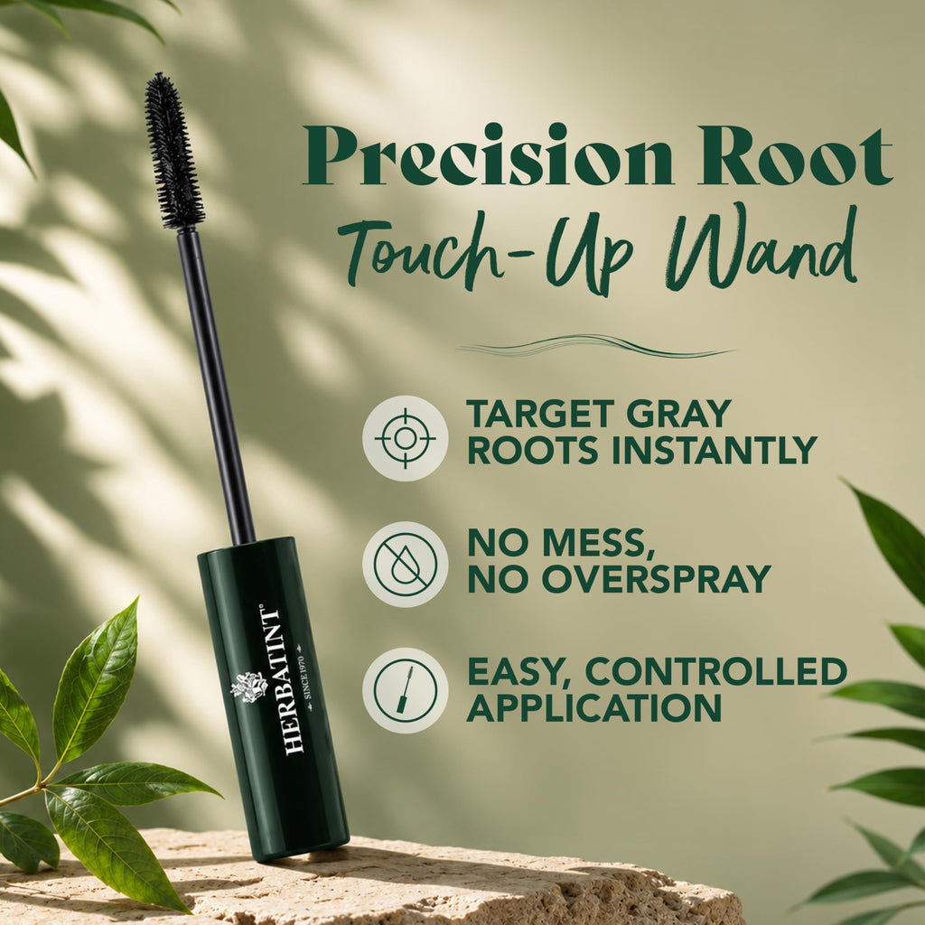 Herbatint Black Temporary Hair Color Touch-Up, Case of 6, 0.33 Ounce Tubes