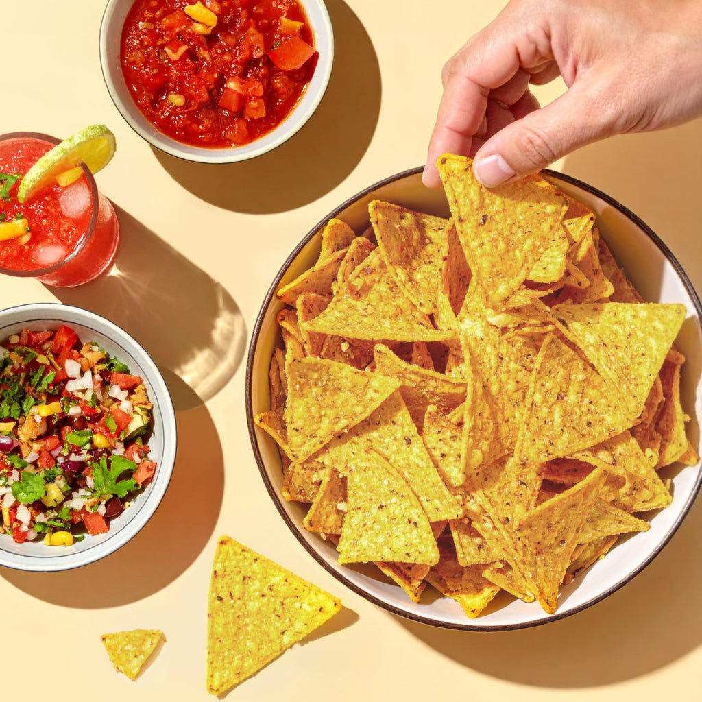 Late July Snacks Organic Garden Ranch Tortilla Chips, Case of 12, 6 oz