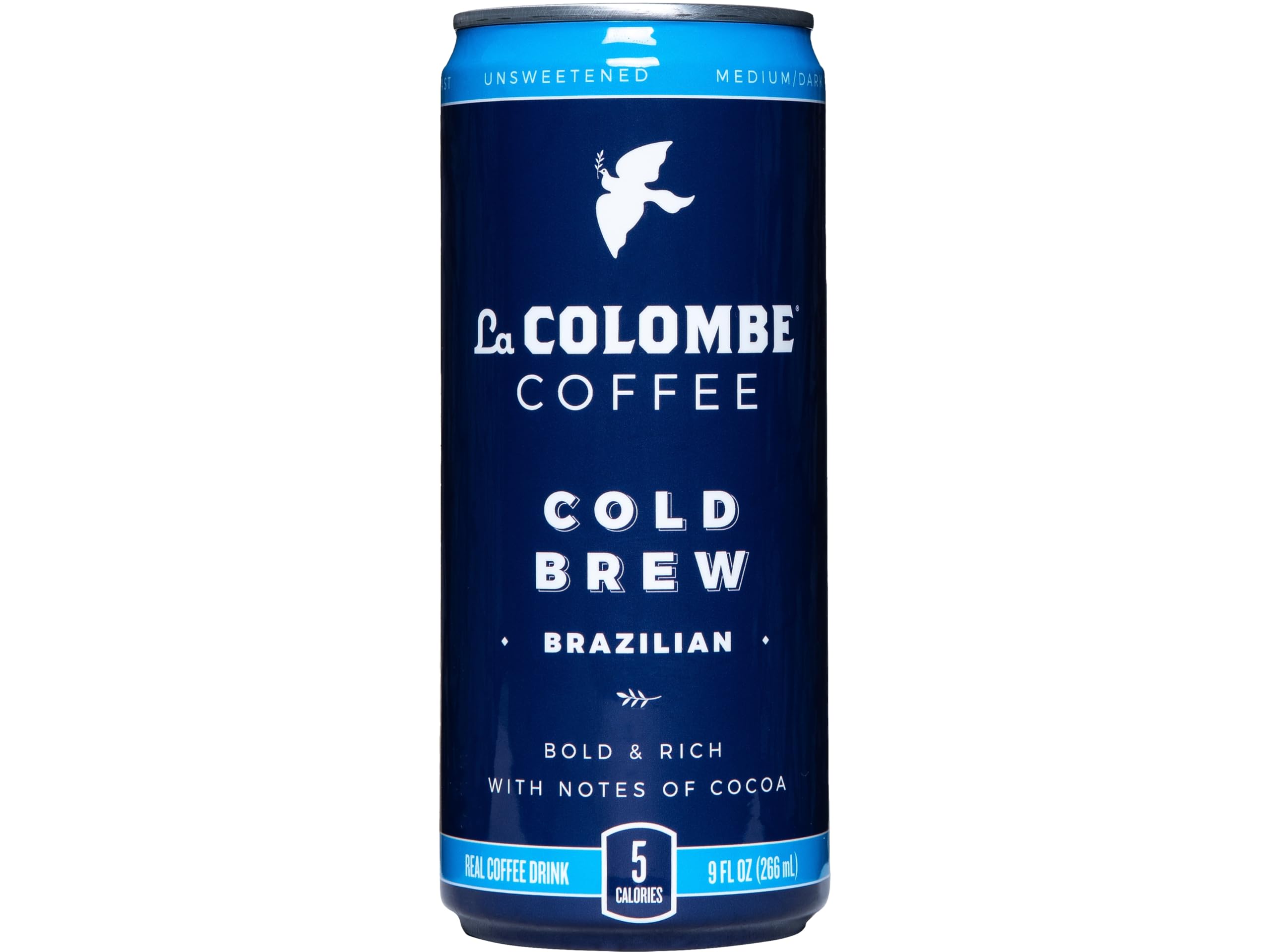 La Colombe Unsweetened Medium Roast Cold Brew Coffee, Case of 12, 9 fl oz Cans