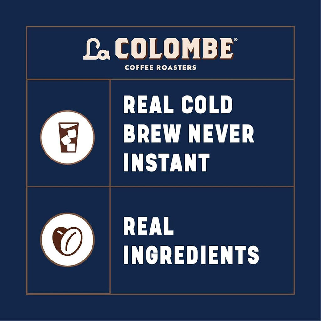 La Colombe Unsweetened Medium Roast Cold Brew Coffee, Case of 12, 9 fl oz Cans