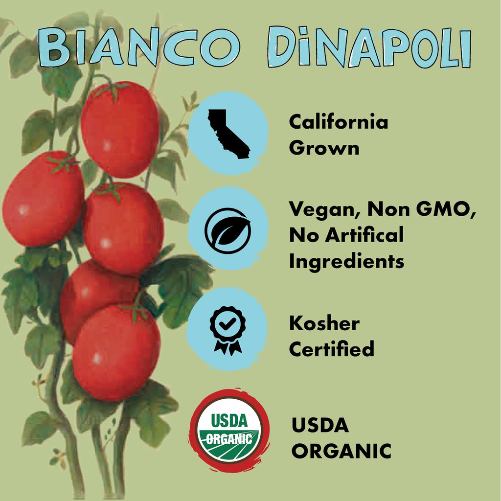 Bianco DiNapoli Organic Diced Tomatoes, Case of 12, 14.5 oz