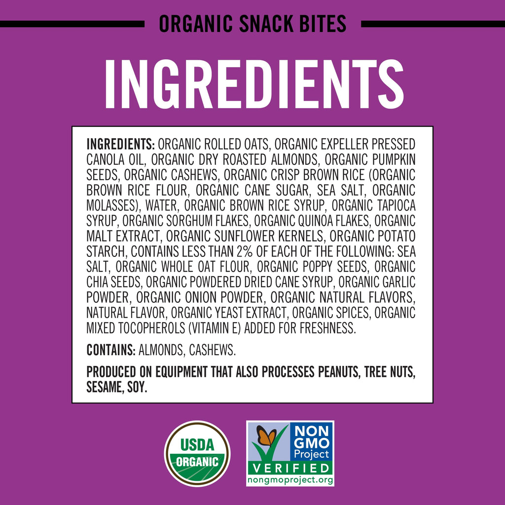 Dave's Killer Bread Organic Toasted Garlic Snack Bites, Case of 6, 7.2 oz