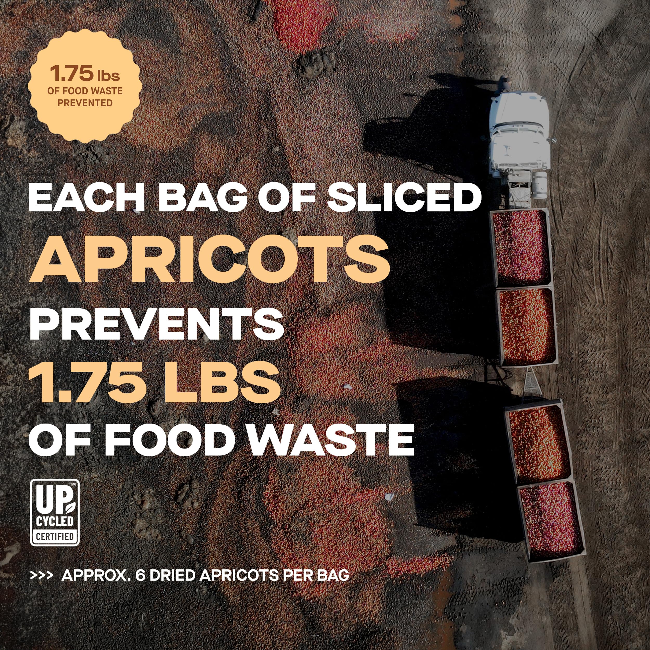 Hello! I'm Ugly Sliced Dried Apricots, Case of 12, 3 oz Each