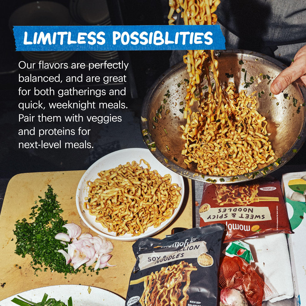 Momofuku Sweet and Spicy Noodles, Case of 8, 14.12 oz Packs