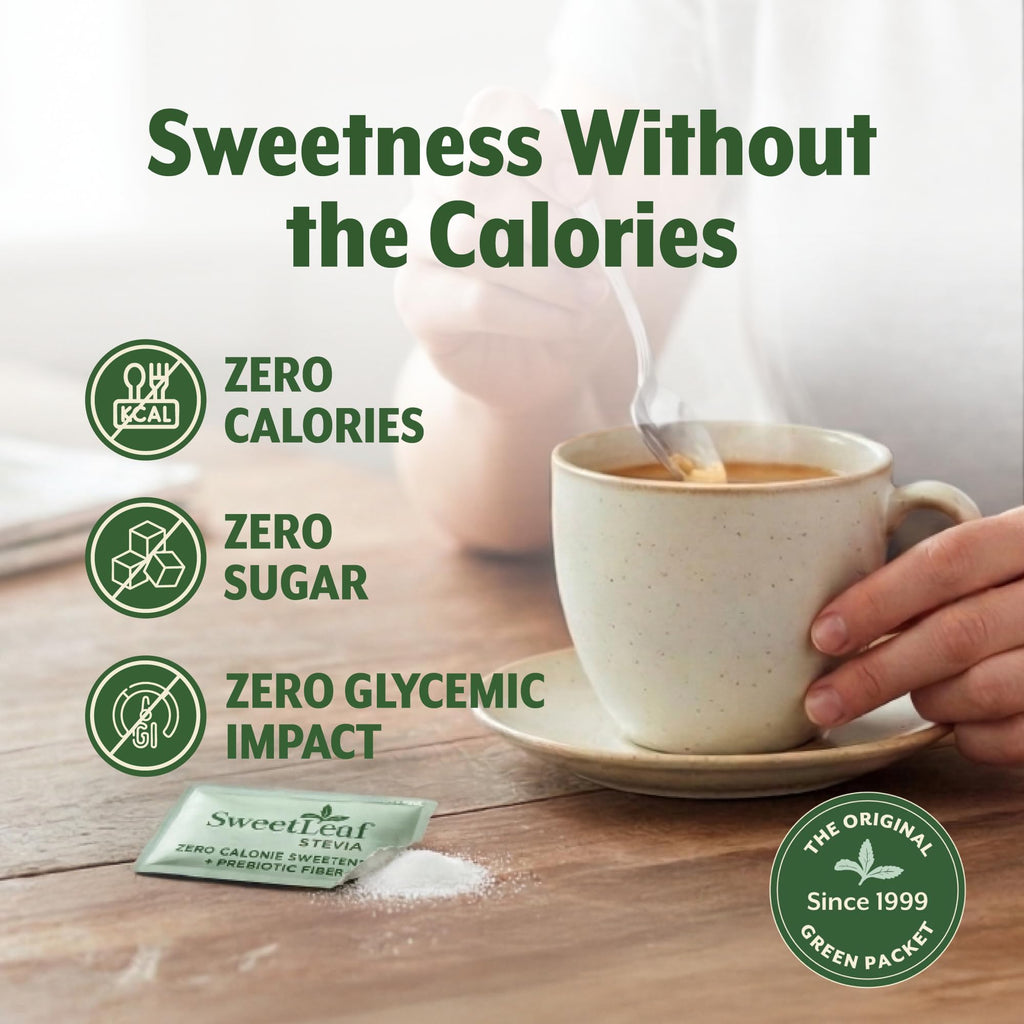 SweetLeaf Sweetener Packets, Case of 6, 35 Count