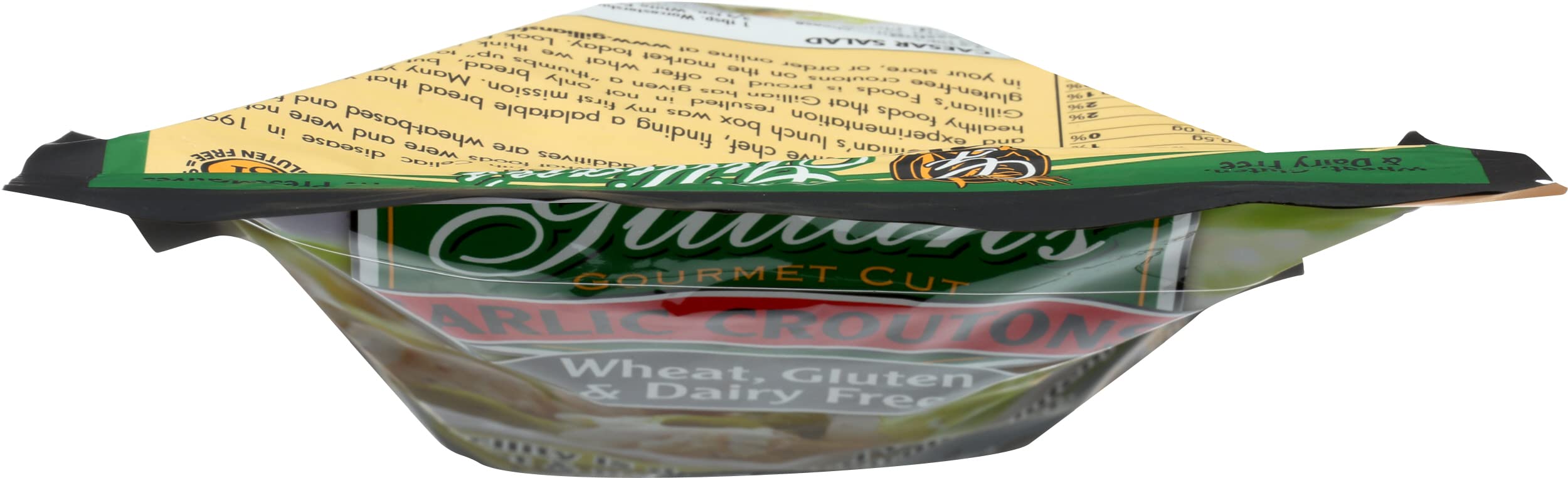 Gillian's Gourmet Cut Garlic Croutons, Case of 6, 5 Oz Bags
