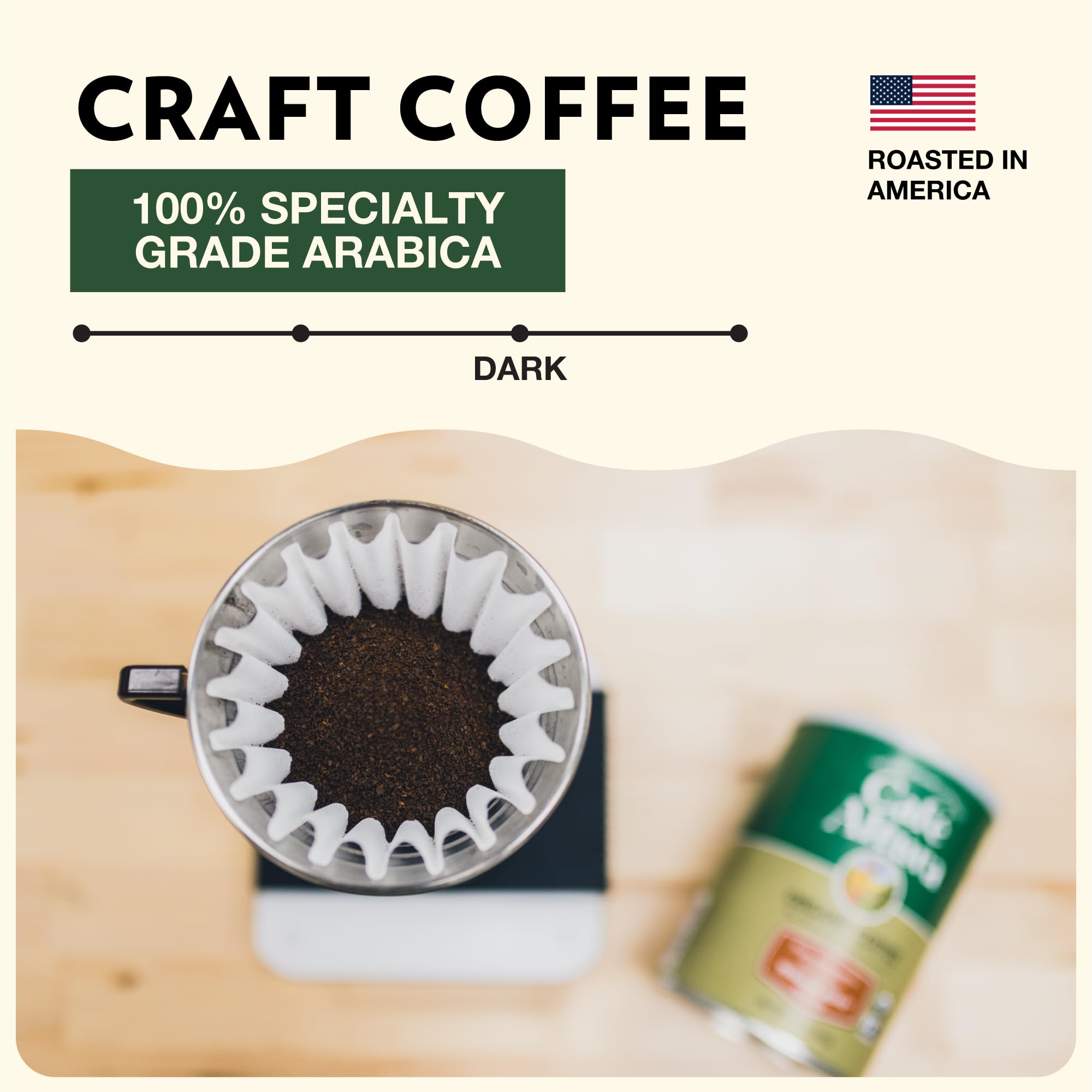 Cafe Altura Organic Dark Roast Ground Coffee, Case of 6, 10 Ounce Bags