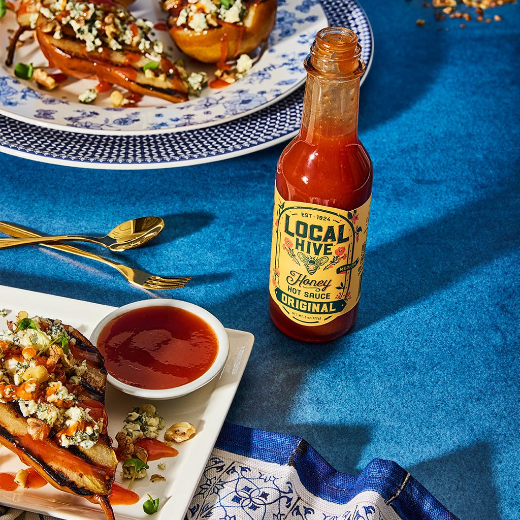Local Hive Original Honey Hot Sauce, Case of 6, 6 Ounce Bottles