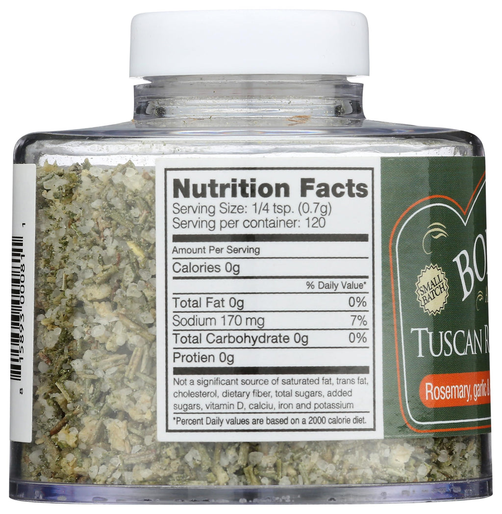 Borsari Tuscan Rosemary Sage Seasoning Salt, Case of 6, 3.2 Ounce