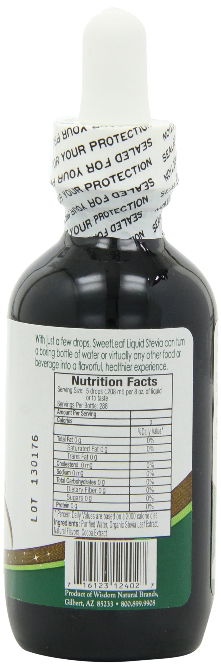 SweetLeaf Sweet Drops Chocolate Liquid Sweetener, Case of 6, 2 Fluid Ounce Bottles