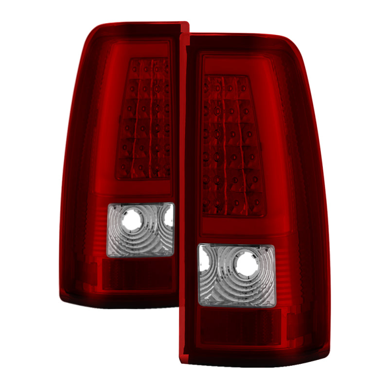 SPYDER xTune Chevy Silverado 1500/2500/3500 99-02 / Version 3 Tail Lights Red Clear ALT-ON-CS99V3-LBLED-RC 9038792