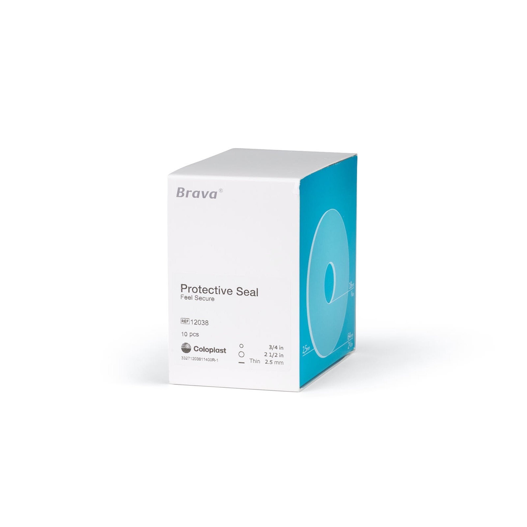 Ostomy Seal Brava® Thin 3/4 Inch (18mm) Stoma 2-1/2 Inch (64mm) 12038