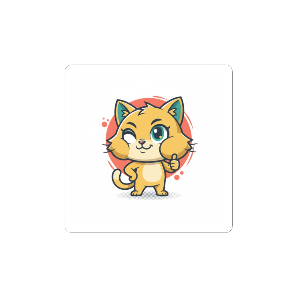 Cheeky Rodent Kitty Sticker | Rodent-Core, Quirky Animal Pride