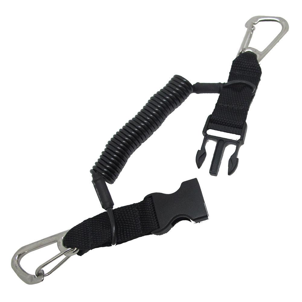 Scuba Diving Deluxe Snappy Camera Lanyard with Heavy Duty Clips, 1.8m Coil