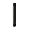 1/2 in. x 6 in. Prefinished Matte Black Pipe