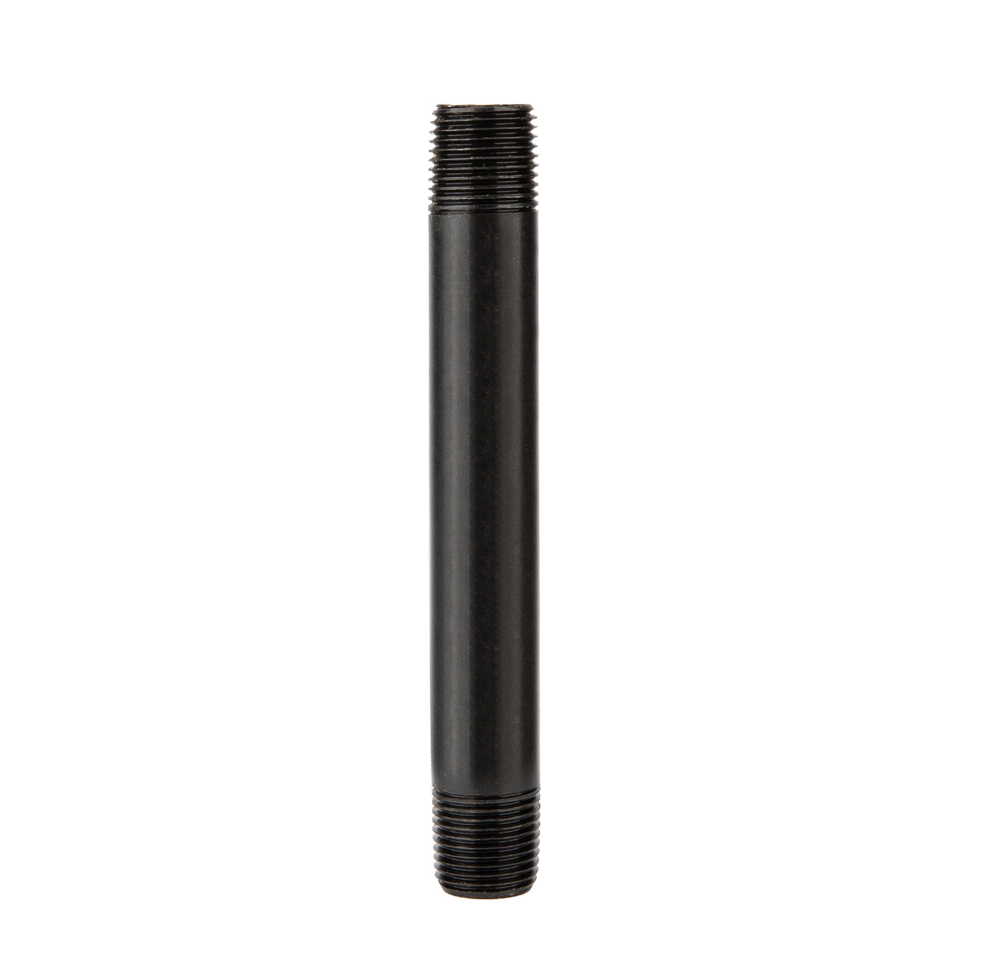 1/2 in. x 6 in. Prefinished Matte Black Pipe