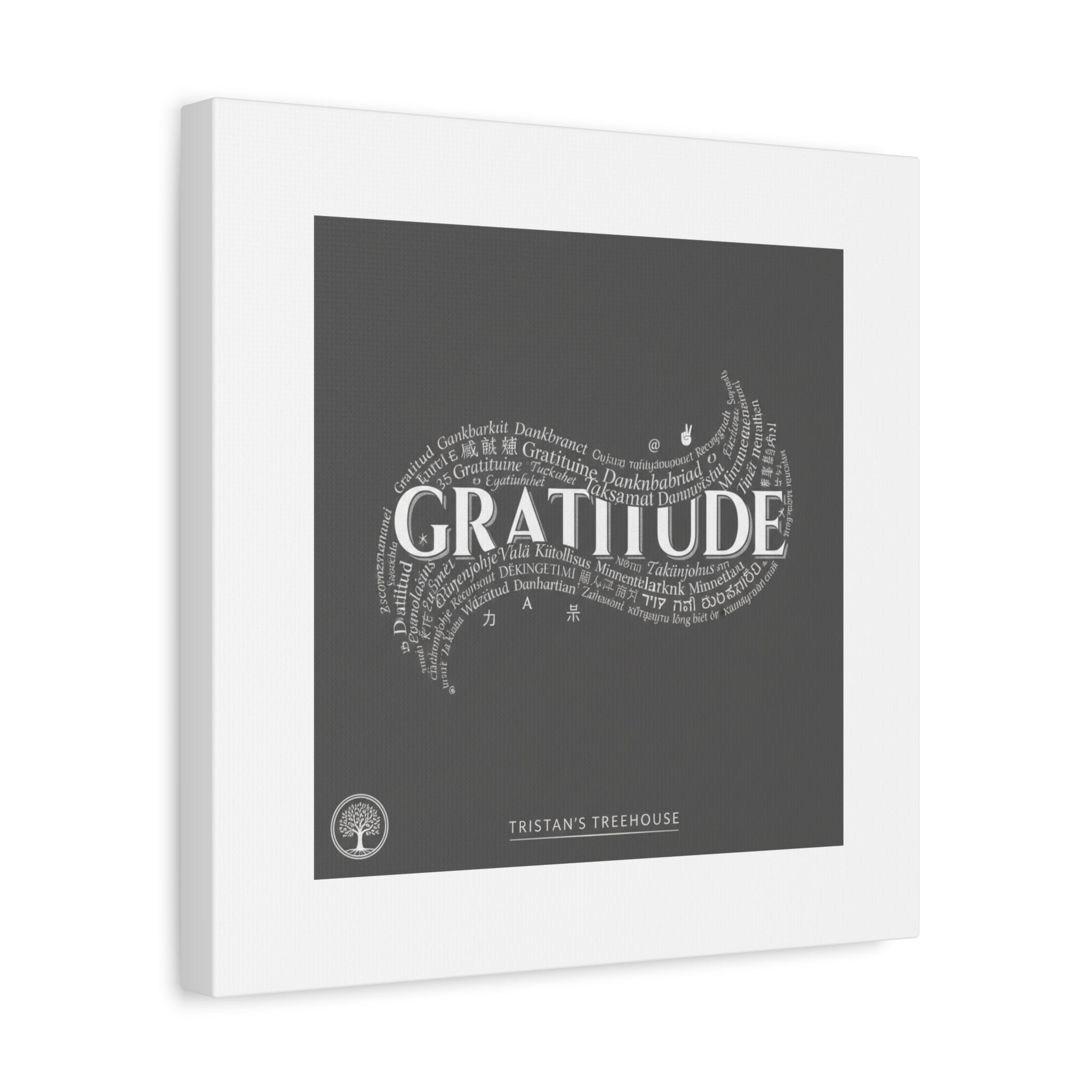 Gratitude Wall Art Matte Canvas | Tiny Treats, sweet uplifting print