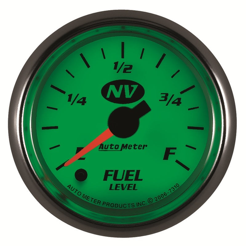 AutoMeter Gauge Fuel Level 2-1/16in. 0-280 Ohm Programmable NV 7310
