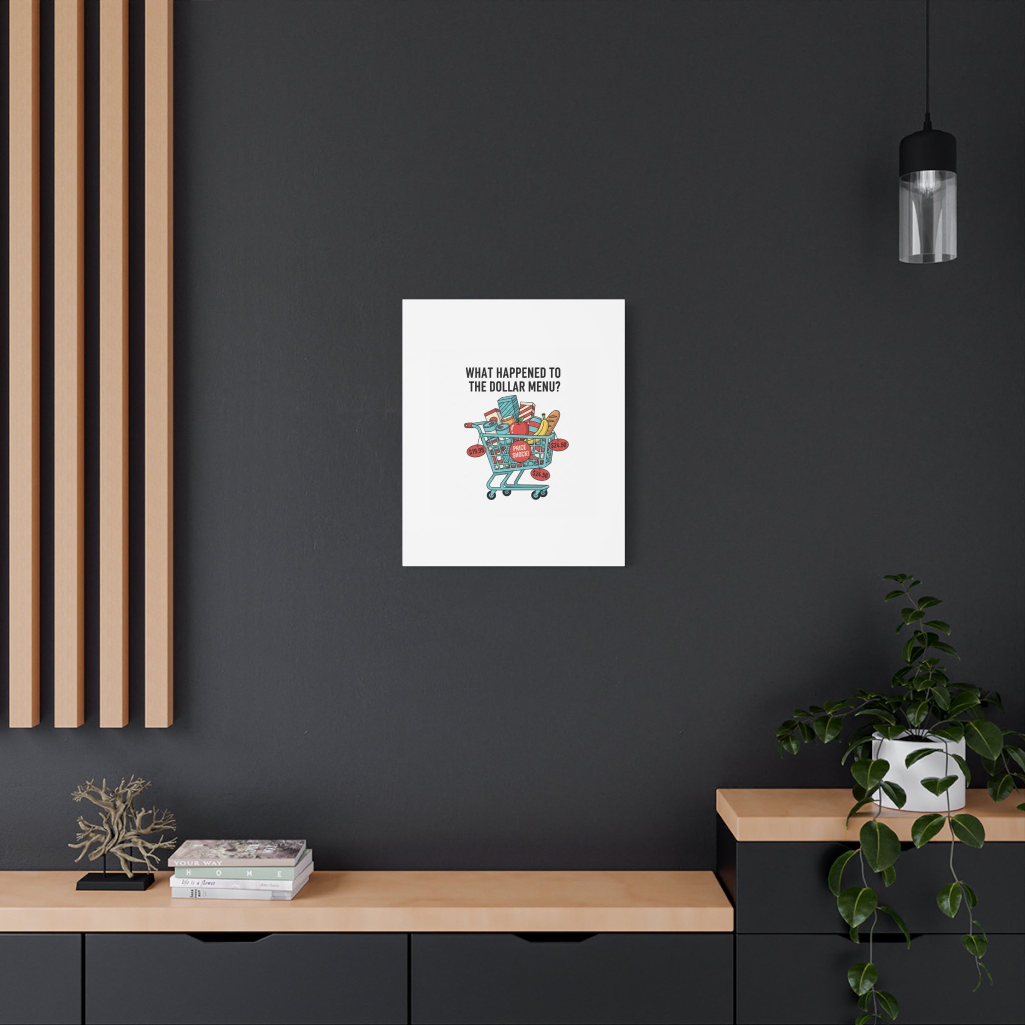 What Happened to the Dollar Menu? Canvas | Grocery Prices Meme, Price Shock Wall Art